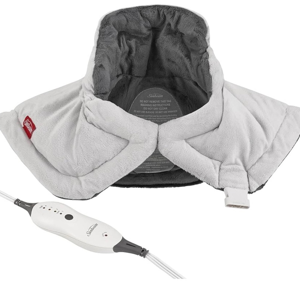 Sunbeam Contoured Heating Pad for Neck & Shoulder Pain Relief - Picture 2 of 8